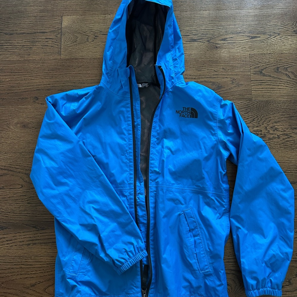 The North Face Youth Zipline Rain Jacket - Electric Blue Size YM 10/12